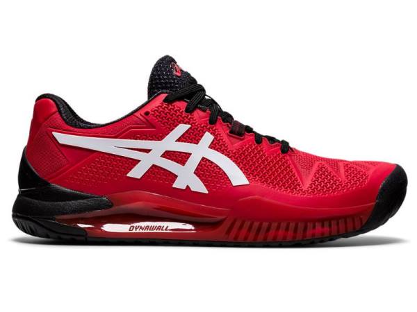 Asics Tennisschoenen Heren, GEL-RESOLUTION Rood/Wit - Asics Schoenen Kopen | B0796213-UA